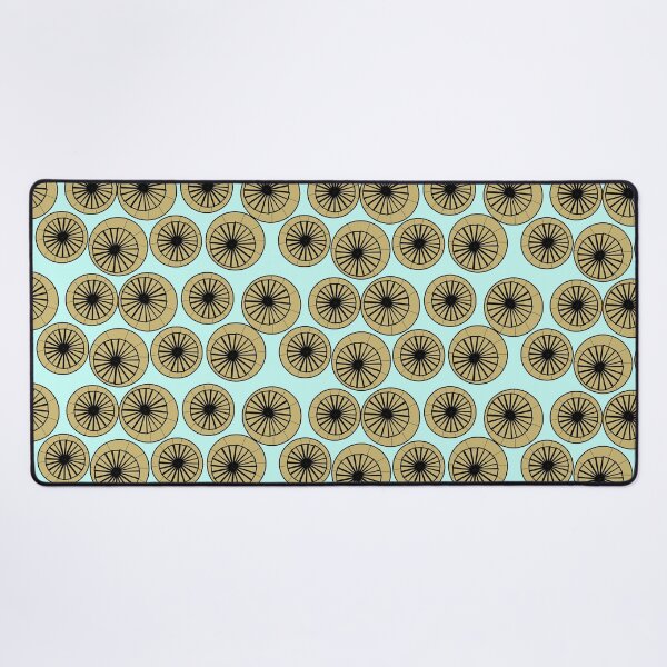 Item preview, Retro pattern No.67a -  poppy seedheads on duck egg blue designed and sold by TalkingHerds.