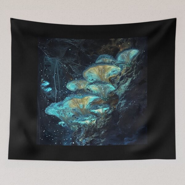 Item preview, Hongos bioluminiscentes 1 designed and sold by 1000Mushrooms.
