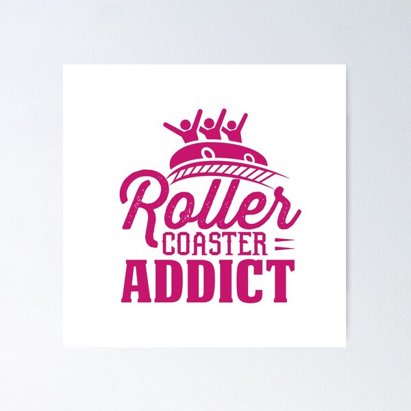 Item preview, Thrill-Seeking Roller Coaster Addict - Adrenaline Rush Art designed and sold by ElLocoMus.