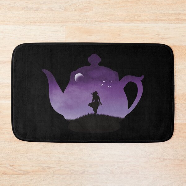 Item preview, Tea Kettle Purple Windy Moon Sky Feminine Silhouette  designed and sold by Skull Fern.