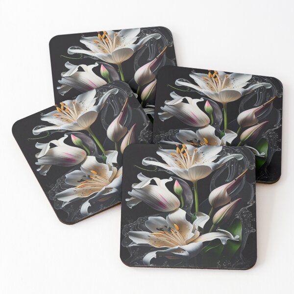 Item preview, Lily Artwork | Lily Water Art | Lily Designs | Lily Art | Digital Download | Floral Print | Printable Decor | Home Decor | Soft Lily | L4 | designed and sold by Unboundartsau.