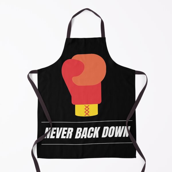 Item preview, Never Back Down- boxing statement, motivation designed and sold by FluxAuraTees.