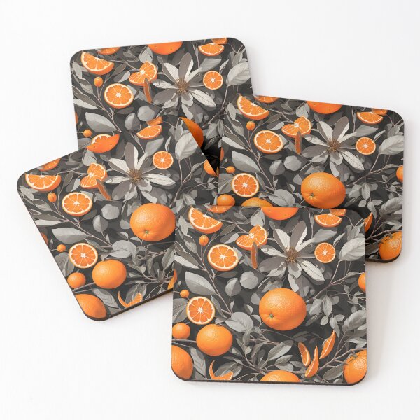 Item preview, A group of oranges and leaves designed and sold by johndesign88.