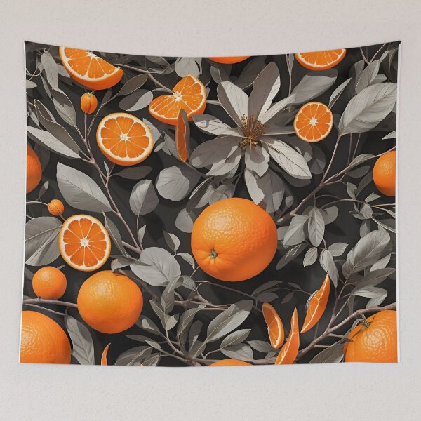 Item preview, A group of oranges and leaves designed and sold by johndesign88.