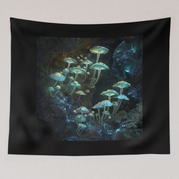 Item preview, Hongos bioluminiscentes 3 designed and sold by 1000Mushrooms.