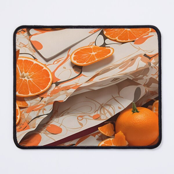 Item preview, Orange slices of orange on a white surface designed and sold by johndesign88.