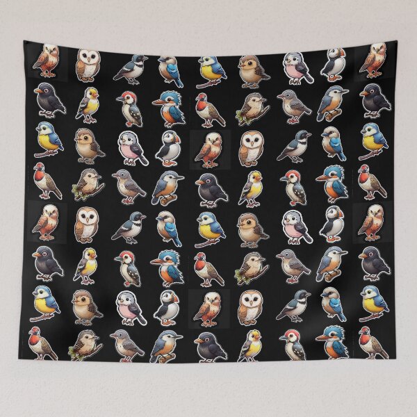 Item preview, UK Birds Kawaii UK Bird Inspired Art and Stickers designed and sold by CDC40.