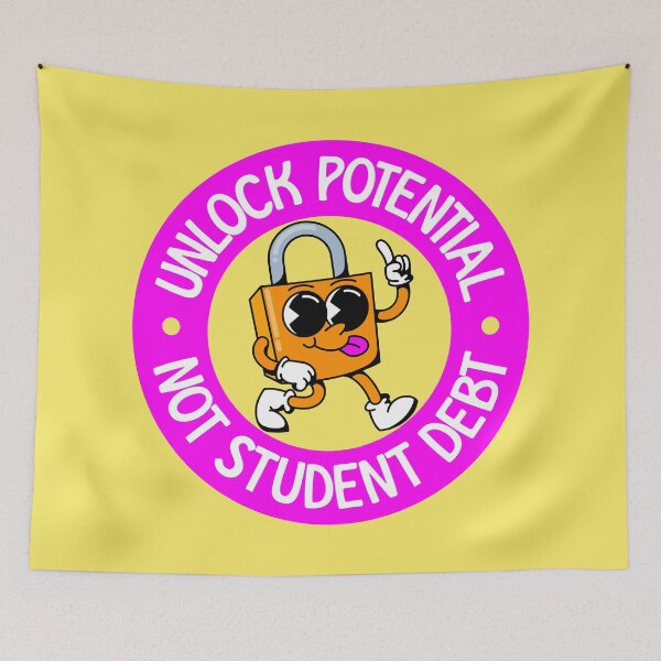 Item preview, Unlock Potential Not Student Debt - No More College Debt designed and sold by Picket Club.