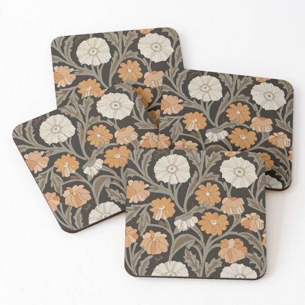 Item preview, Retro Flowers at Night designed and sold by SamJanner.
