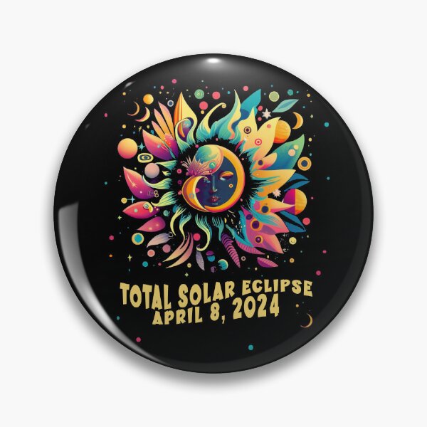 Item preview, TOTAL SOLAR ECLIPSE APRIL 2024 Hippie Pop Art  designed and sold by Greenbaby.