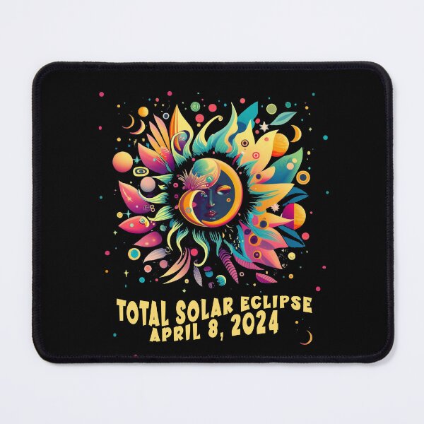 Item preview, TOTAL SOLAR ECLIPSE APRIL 2024 Hippie Pop Art  designed and sold by Greenbaby.