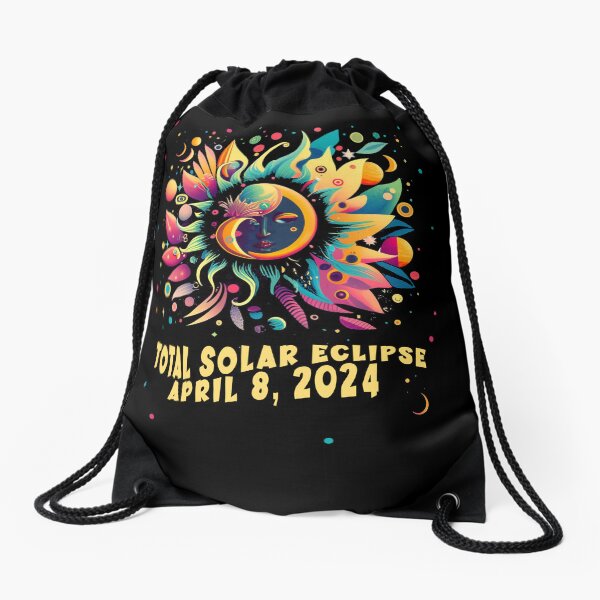 Item preview, TOTAL SOLAR ECLIPSE APRIL 2024 Hippie Pop Art  designed and sold by Greenbaby.