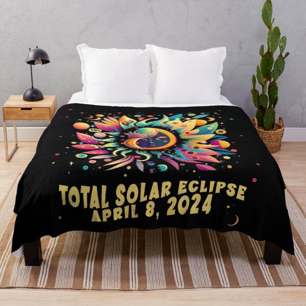 Item preview, TOTAL SOLAR ECLIPSE APRIL 2024 Hippie Pop Art  designed and sold by Greenbaby.
