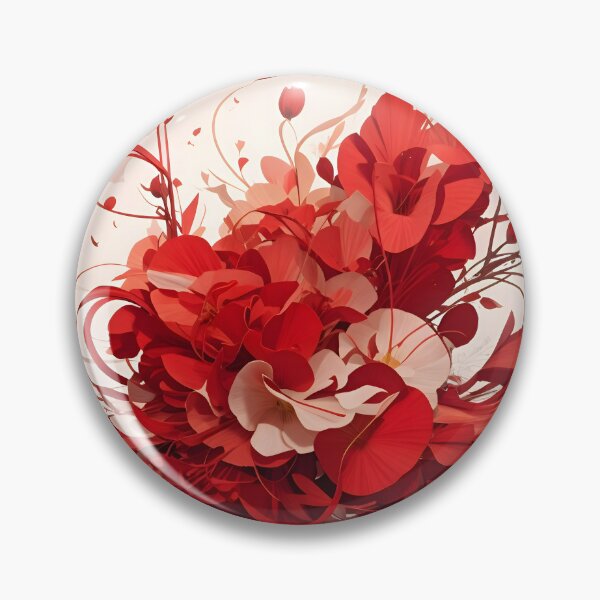 Item preview, A bouquet of red and white flowers designed and sold by johndesign88.