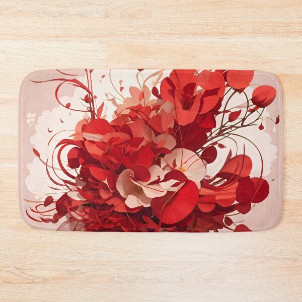 Item preview, A bouquet of red and white flowers designed and sold by johndesign88.