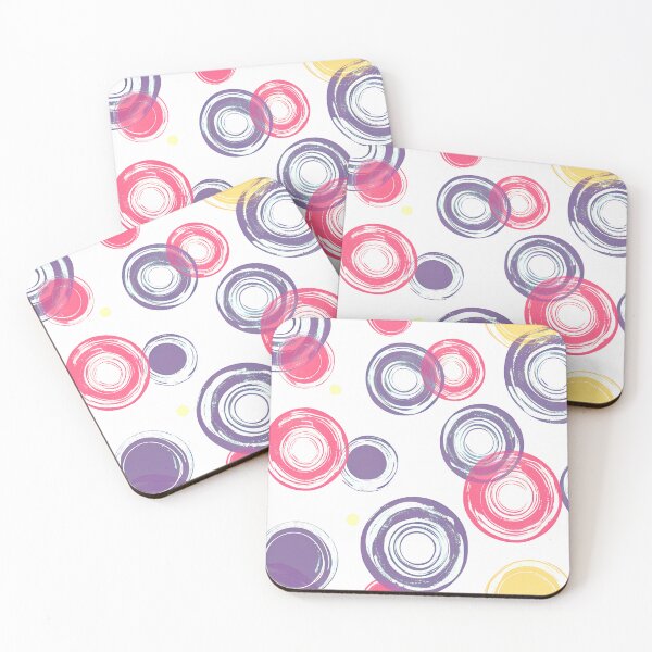 Item preview, Colorful whimsical circles pattern designed and sold by randrdesign.