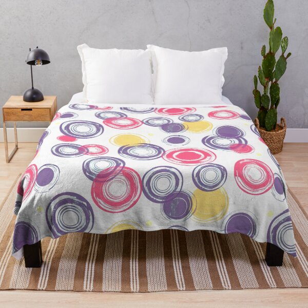 Item preview, Colorful whimsical circles pattern designed and sold by randrdesign.