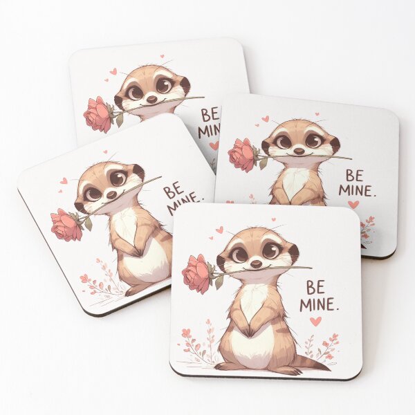 Item preview, Meerkat Valentine's Day Be Mine designed and sold by LemuellTrends.