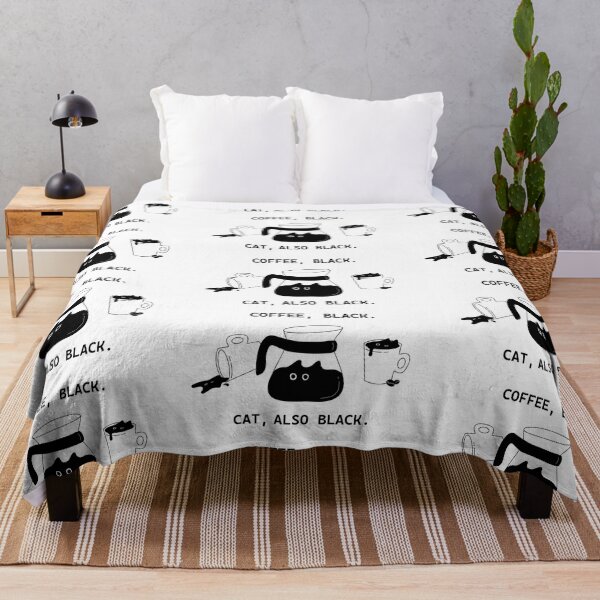Item preview, Coffee, black. Cat, also black. Funny quote about cat. designed and sold by KingPhilosopher.
