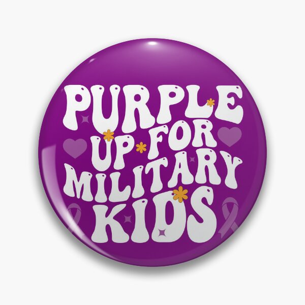 Item preview, Purple Up For Military Kids funny tee designed and sold by NewFor1Art.