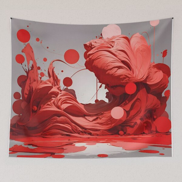 Item preview, A red liquid with circles and dots designed and sold by johndesign88.