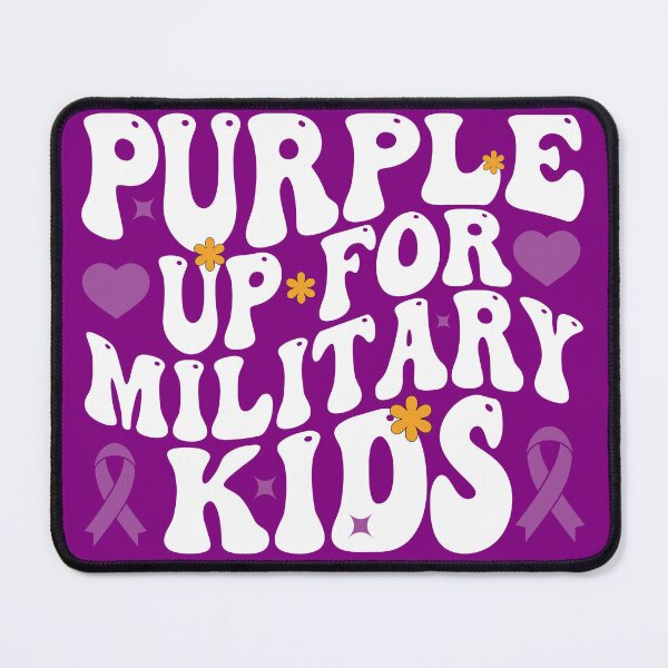 Item preview, Purple Up For Military Kids funny tee designed and sold by NewFor1Art.