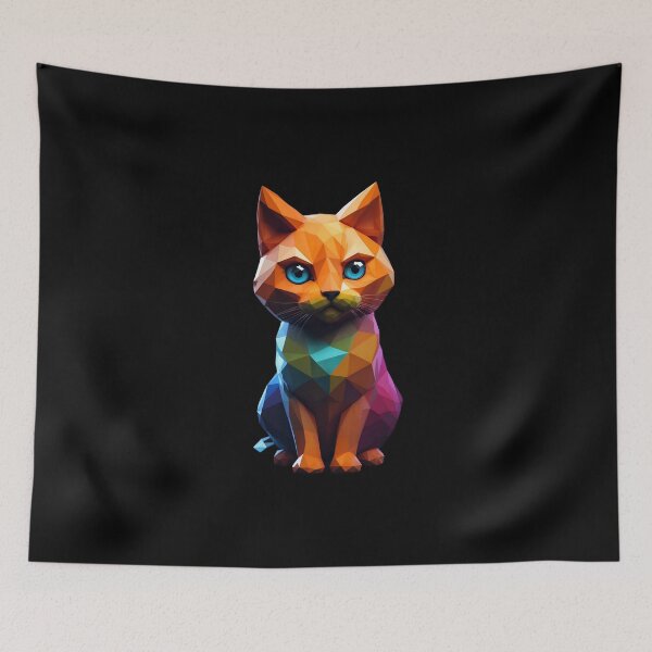 Item preview, Cute Low Poly Cat designed and sold by Aiight.
