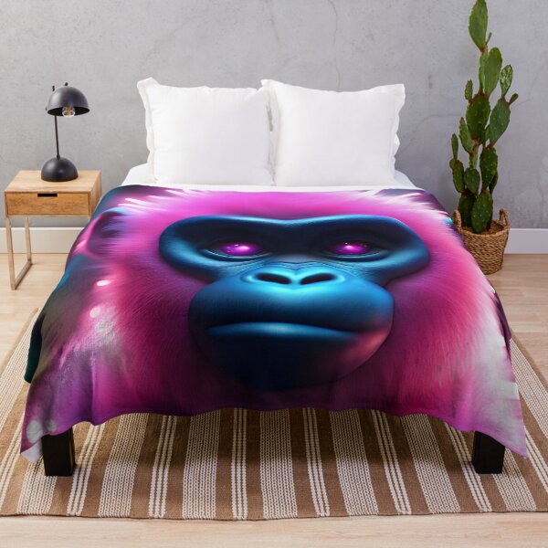Item preview, Cute Pink Cosmic Gorilla designed and sold by TheArtOfPat.