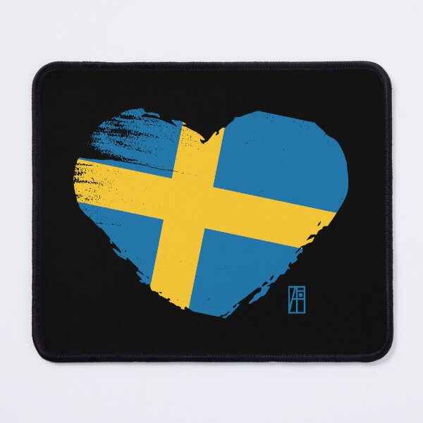 Item preview, I love my country. I love Sweden. I am a patriot. In my heart, there is always the flag of Sweden. designed and sold by ArtProjectShop.