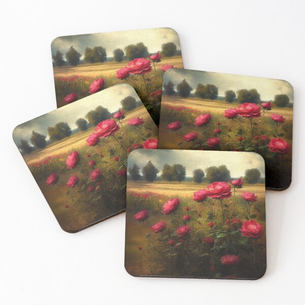 Item preview, Field Of Roses | Rose Art | Rose Painting | Rose Field | Digital Download | Flower Art | Printable Decor | Home Decor | Floral Print | R2 | designed and sold by Unboundartsau.