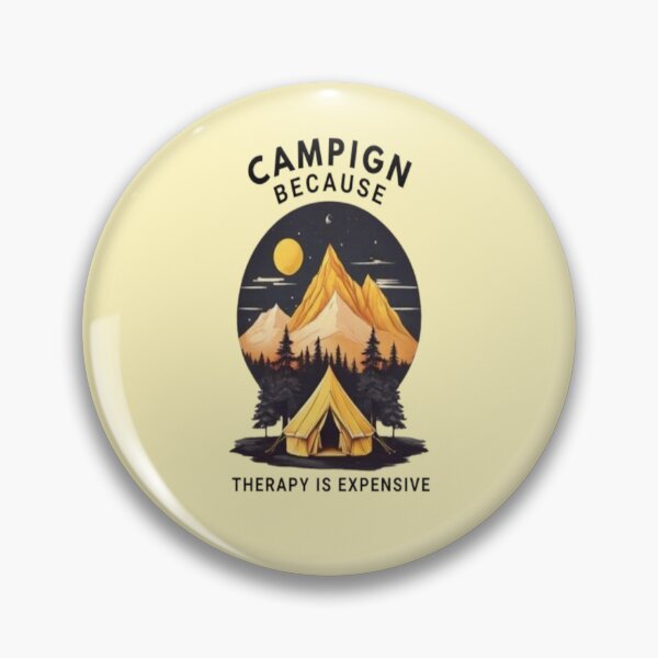 Item preview, Funny Camping Because Therapy Is Expensive Outdoor Nature designed and sold by Zoo-Moo.