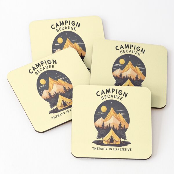 Item preview, Funny Camping Because Therapy Is Expensive Outdoor Nature designed and sold by Zoo-Moo.