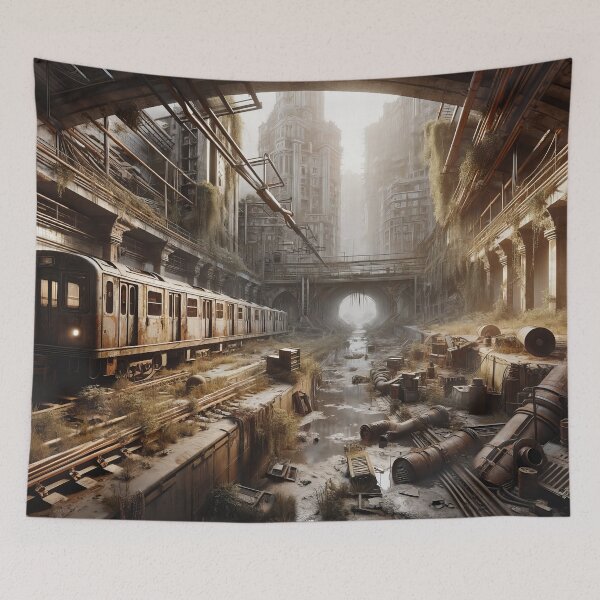 Item preview, Silent Rails: Echoes of a Forgotten Urban Symphony designed and sold by ArtComixHaven.