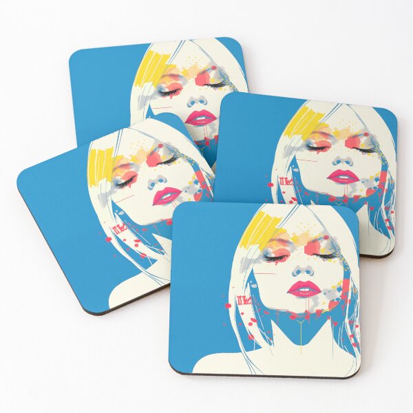Item preview, Abstract Painted Girl Pink Lips designed and sold by CoolMantras.