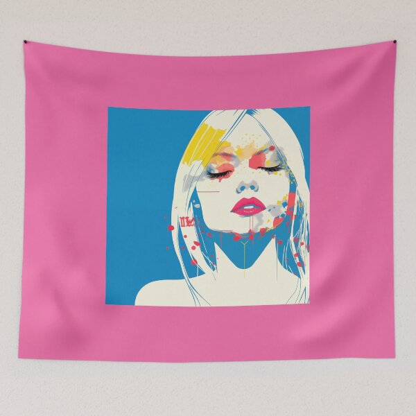 Item preview, Abstract Painted Girl Pink Lips designed and sold by CoolMantras.