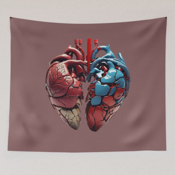 Item preview, Cyber Heart: Techno Love's Digital Beat designed and sold by modernaarte.