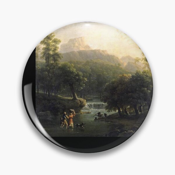 Item preview, Landscape with Figures Crossing a River designed and sold by KING-S.