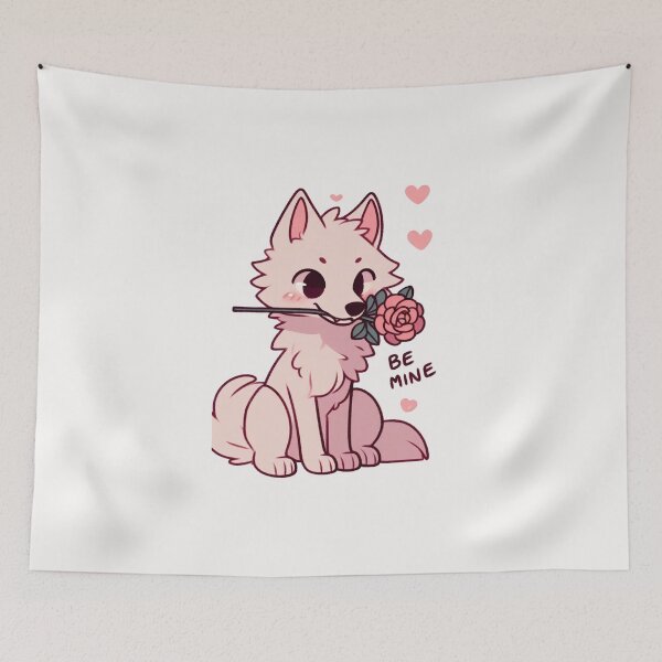 Item preview, Wolf Valentine's Day Be Mine designed and sold by LemuellTrends.