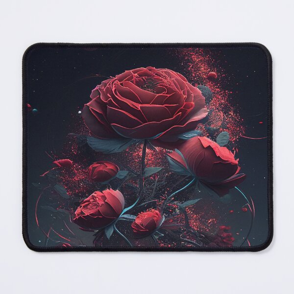 Item preview, Rose Painting | Space Art | Rose Art | Digital Download | Flower Art Print | Printable Decor | Home Decor | Rose Bush | Red Roses | R3 | designed and sold by Unboundartsau.