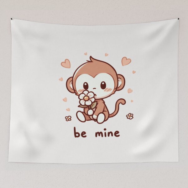 Item preview, Monkey Valentine's Day Be Mine designed and sold by LemuellTrends.