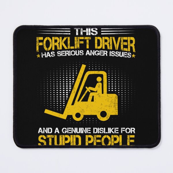 Item preview, Forklift Operator Anger Issues Forklift Driver - On The Back designed and sold by MobyStickers.
