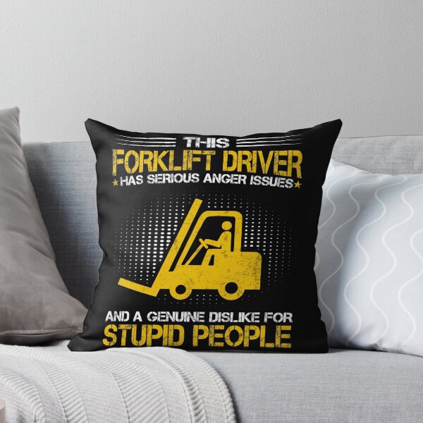 Item preview, Forklift Operator Anger Issues Forklift Driver - On The Back designed and sold by MobyStickers.