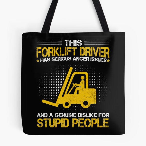 Item preview, Forklift Operator Anger Issues Forklift Driver - On The Back designed and sold by MobyStickers.
