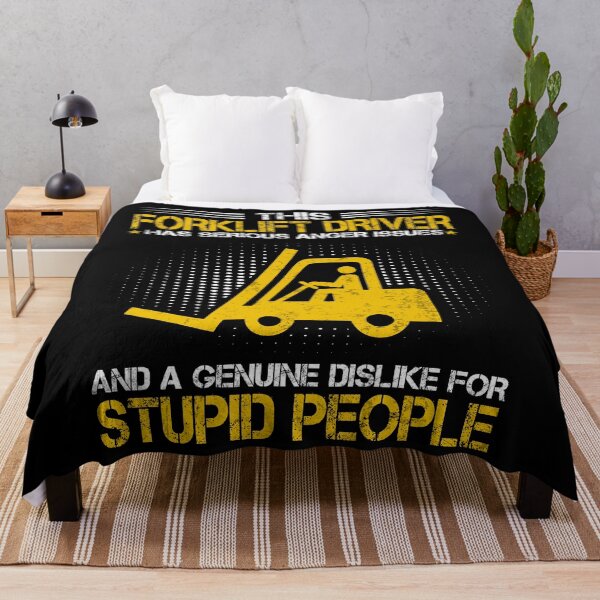 Item preview, Forklift Operator Anger Issues Forklift Driver - On The Back designed and sold by MobyStickers.