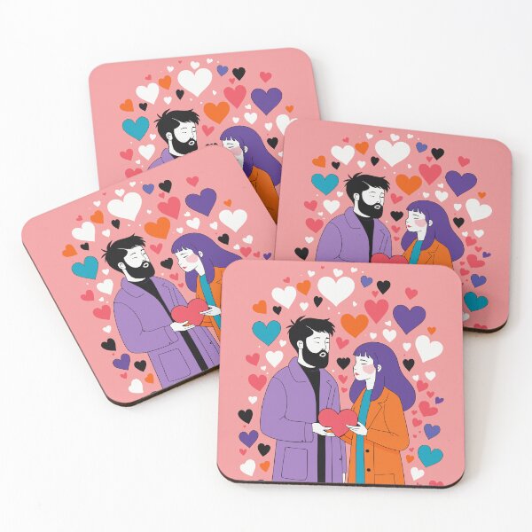 Item preview, Colorful Complicity: Simultaneous Heartbeats designed and sold by Esfera-Ninja.