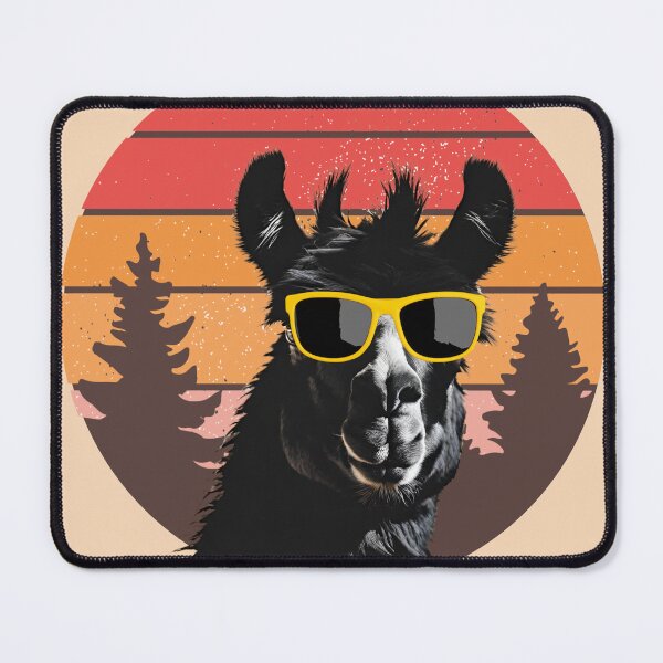 Item preview, Retro Cool Llama With Sunglasses designed and sold by Mariana Piana.