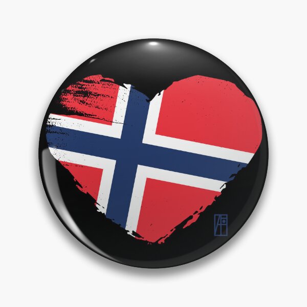 Item preview, I love my country. I love Norway. I am a patriot. In my heart, there is always the flag of Norway. designed and sold by ArtProjectShop.