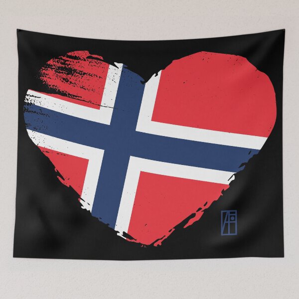Item preview, I love my country. I love Norway. I am a patriot. In my heart, there is always the flag of Norway. designed and sold by ArtProjectShop.
