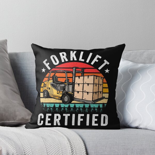 Item preview, Retro Style Sunset Vintage Funny Certified Forklift Operator designed and sold by MobyStickers.