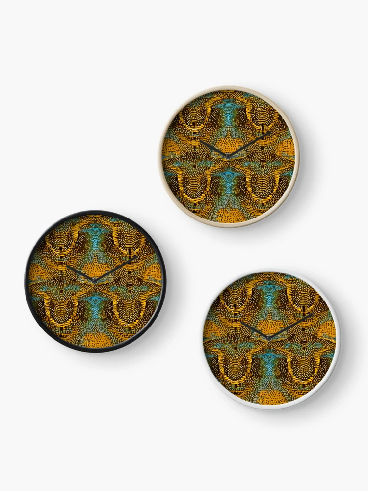 Thumbnail 3 of 4, Clock, Snake Pattern designed and sold by Pattern-life-.